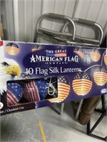 AMERICAN FLAG SILK LANTERNS