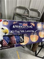 AMERICAN FLAG SILK LANTERNS