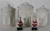 Canister Set & Salt and Pepper Shakers