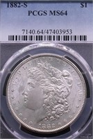 1882 S PCGS MS64 MORGAN DOLLAR