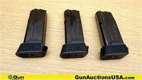 Sig Sauer 9MM Magazines. Very Good. Three 12 Rd Ma