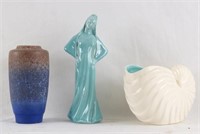 Three Art Pottery Pieces