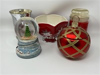 Christmas Candle, Trinket Box, Bowl Snowglobe
