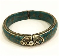 Natural Tibet Hand Made Turquoise Bangle