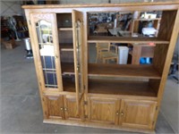 Cabinet with shelves and curio
