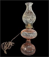 Converted Pink Oil Lamp