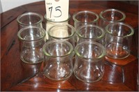 Cream jars, candle holders