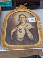 Antique Print and Frame