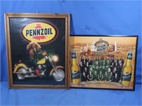 Pennzoil Framed Poster, Pittsburgh Gold Poster