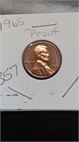 1968 Proof Lincoln Penny Corrosion on Back