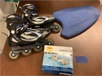 Training board, float and roller blades