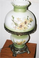 Painted Floral Parlor Lamp