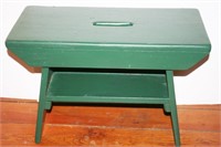 Green Paint Bench 16" H x 24" W