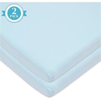 SR1748  American Baby Co. Bassinet Sheet Blue Sta