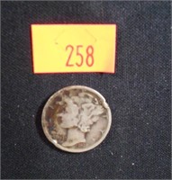 1938 S Mercury Siver Dime - G4