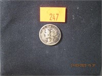 1935  Mercury Siver Dime - VG8