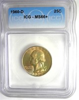 1960-D Quarter ICG MS66+ LISTS $215