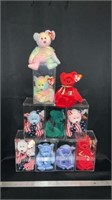 1999 Beanie Babies in cases, some have babies, 2