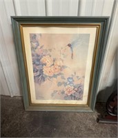 Vintage Hummingbird Framed Print