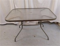 45"×32" OUTDOOR TABLE WITH GLASS TOP