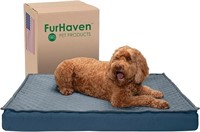 Furhaven Water-resistant Cooling Gel Dog Bed For