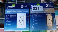 2 PKS OF 2 USB-A USB-C OUTLETS