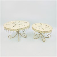 Metal & Crystal Dessert Cake Stands