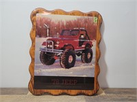 Jeep Clock Picture. 23" x 19"