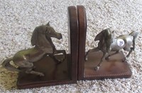 Pair of horse figure bookends.