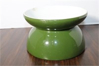 Mid Century Ceramic Green Spittoon or Planter 4 1/