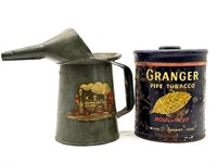 Granger Pipe Tobacco Tin with Antique/Vintage