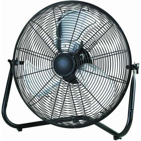 Mainstays 20 in High Velocity Floor Fan  Black