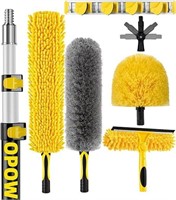 20 Foot High Reach Duster for Cleaning Kit with 5-