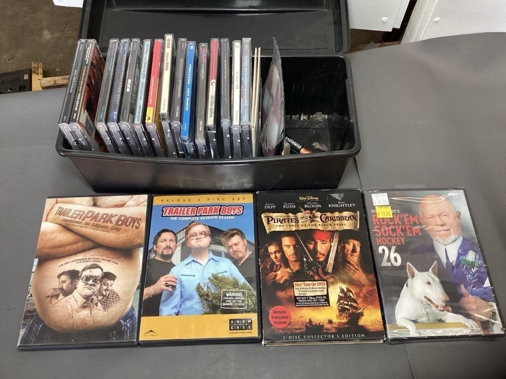 CDs and trailer park boys dvds