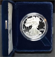 1997 P 1oz Proof Silver Eagle In Display Case