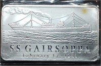 SS Gairsoppa Shipwreck 10oz Silver Bar from Salvag
