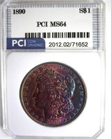 1890 Morgan PCI MS64 Colorful