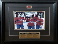 Les Grands Canadiens' Photo Print w/ 3 Autographs