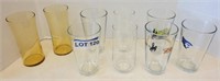 (4) Water Glasses & (5) Beer Glasses