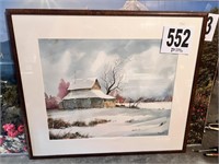 Framed Signed Numbered Print(Garage)