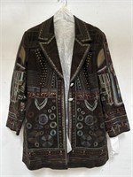 Vintage Pamela McCoy embroidered coat , new with