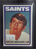 1972 TOPPS #55 ARCHIE MANNING ROOKIE CARD