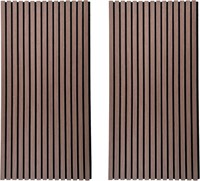 Wood Slat Panels  4 Pcs  Black Walnut  47x24