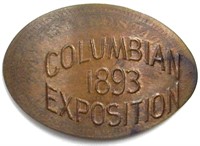 1893 Elongated Penny Columbian Exposition