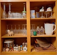 Creamers,  Milk Glass Pitcher, Huntington County