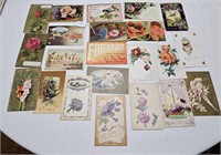 Various early postcards best wishes