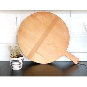 $50 (16')  Large Round Acacia Wood Bread Board