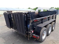 2018 14' Miska Tri Axle Dump Trailer