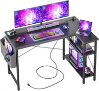 40" L-Shaped Gaming Desk w/ Outlets