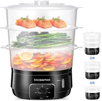 Cozeemax 3 Tier Electric Food Steamer